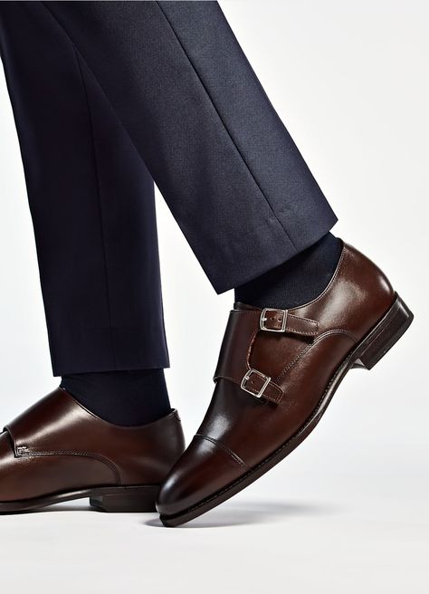 Double Monk Brown Shoes, Nyc Vacation, Brown Brogues, Brown Derby, Double Monk Strap, Gentleman Shoes, Oxford Brogues, Monk Strap Shoes, Black Oxfords