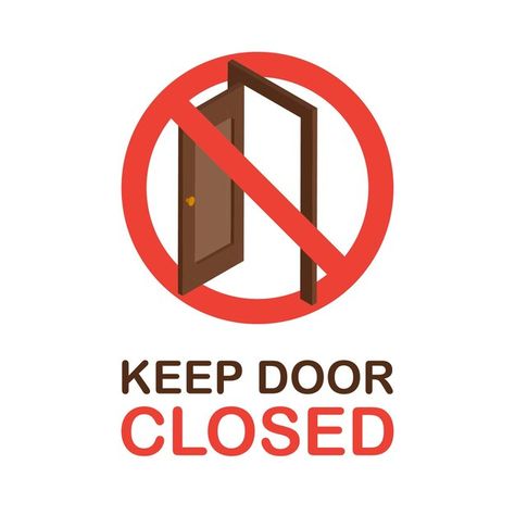 Close The Door Sign, Keep Door Closed, Keep Door Closed Sign, Room Door Decorations, Closed Sign, How To Help Nausea, Door Poster, Vintage Poster Design, Poster Room