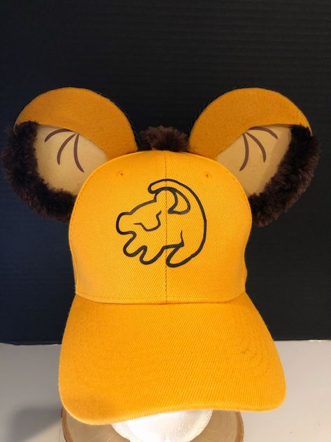 King Mickey, Diy Disney Ears, Hair Acessories, Disney Headbands, Disney Mickey Ears, Cute Caps, King Simba, Lion King Simba, Diy Disney