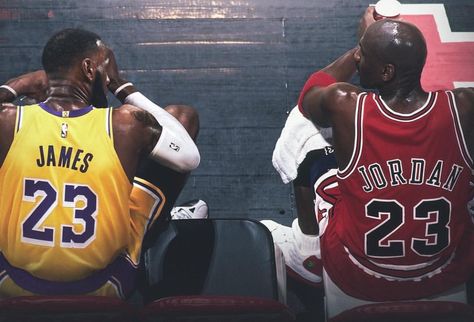 LeBron James and Michael Jordan. LeBron at number 4 now in scoring list Lebron James Motivation, Mikel Jordan, Michael Jordan And Lebron James, Lebron James Number, Lebron James Michael Jordan, Lebron James Jr, James Wallpaper, Lebron Kobe Jordan, Michael Jordan Poster