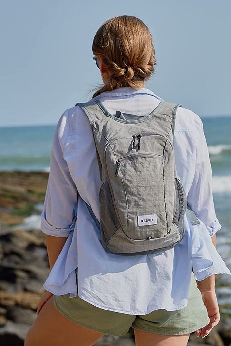 Lightweight packable backpack great for a day hike or travel! Packable Backpack, Day Hike, Hiking Backpack, Hiking, For Free, Backpacks, Shoulder Bag, Grey, Free Shipping