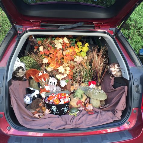 Forest Theme Trunk or Treat Forest Theme Trunk Or Treat, Enchanted Forest Trunk Or Treat Ideas, Childhood Halloween, Trunk Or Treat Ideas, Camp Theme, Home Decor Rustic, Forest Theme, Treat Ideas, Event Gifts