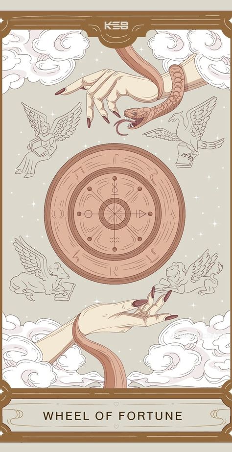 Tarot Lockscreen Aesthetic, Tarot Cards Hierophant, Tarot Cards Wallpaper Iphone, Arcana Aesthetic, Tarot Wallpapers, The Wheel Of Fortune Tarot, Wheel Of Fortune Tarot, Angel Tarot Cards, Tarot Magic