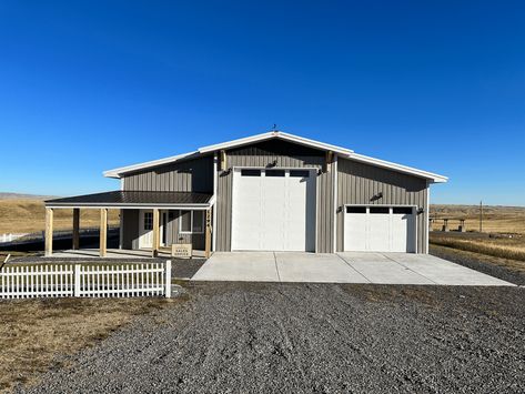 #12722 - 20 x 50 x 16 Living Space in Cheyenne, Wyoming | Steel Structures America Small House With Shop Attached, Shop With Living Quarters Floor Plans, 30x60 Shop With Living Quarters, Barndominium Shop With Living Quarters, Shop With Adu, 40x40 Shop With Living Quarters, 40x60 Shop With Living Quarters Plans, Shop With Living Quarters Plans Layout, Shop With 2 Bedroom Living Quarters