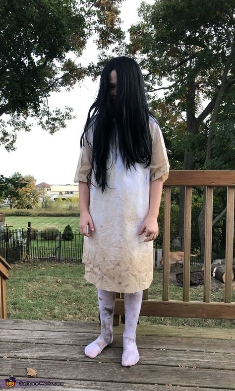 The Ring Costume Samara, The Grudge Costume, The Ring Halloween Costume, Samara Morgan Costume, Samara Costume, The Ring Costume, Scary Girl Costumes, Samara The Ring, Halloween Horror Costumes