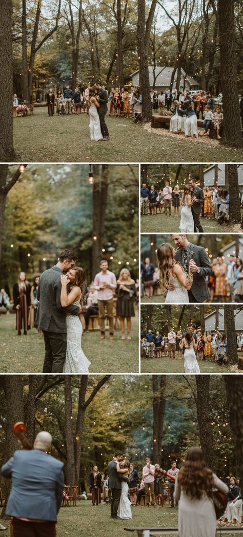 Country Wedding Backyard, Backyard Wedding October, Backyard Wedding Simple Small, Backyard Wedding Party Favors, Backyard Wedding Tree Lights, Backyard Wedding 200 Guests, Backyard Country Wedding Reception, Relaxed Wedding Decor, Mountain Wedding Ideas Outdoor Ceremony