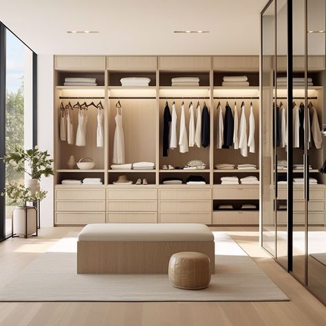 Large Wardrobe Design, Walk In Dressing Room, Dressing Room Closet, Dream Closet Design, Closet Design Layout, Walk In Closet Design, Wardrobe Organisation, Luxury Closets Design, Closet Renovation