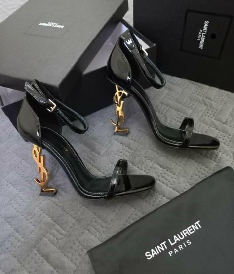 Heels Aesthetic, Dr Shoes, Cute Shoes Heels, Shoes Heels Classy, Ysl Heels, Ysl Shoes, Dark Feminine Aesthetic, Heels Classy, Stunning Shoes