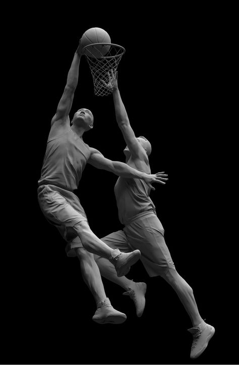 Digital sculpture, basketball, men's basketball Basketball Sculpture, Basketball Offense, 3d Basketball, Small Forward, Basketball Photos, Shooting Guard, Design Jersey, Digital Sculpture, Art Statue