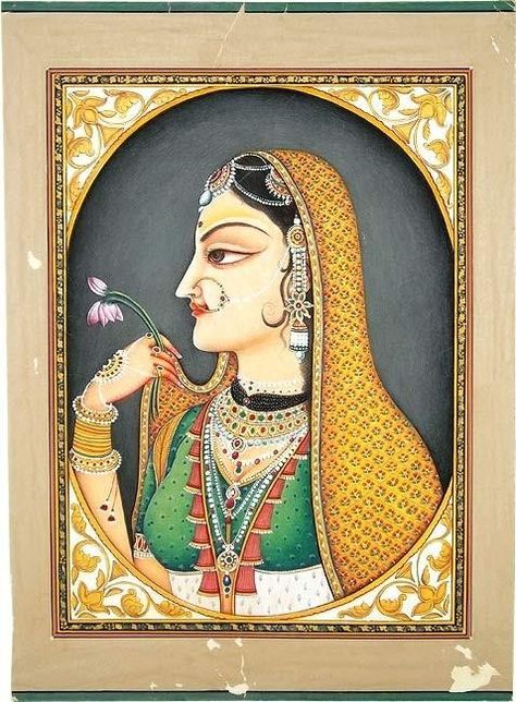 Rajasthani Miniature Paintings, Desi Art, Rajasthani Painting, Mughal Art Paintings, Rajasthani Art, Mughal Paintings, Pichwai Paintings, Indian Painting, Indian Folk Art