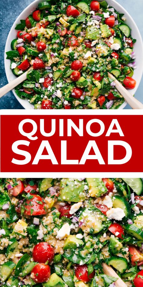 Green Salad With Quinoa, Quinoa Salad With Cilantro, Quinoa Salad Vinaigrette, Low Carb Quinoa Salad, Quinoa Balsamic Salad, Pearl Quinoa Recipes, Quinoa Tomato Recipes, Quinoa Salad Recipes Cold Easy, Quinoa Cucumber Tomato Salad