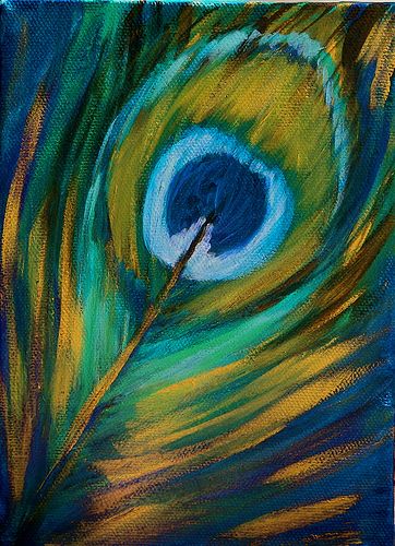 Feathered | 5"x7" oil on canvas painting 2009 www.LaraOlivaA… | Flickr Simple Oil Painting, Revere Pewter, Pastel Artwork, Painting Canvases, Peacock Art, Oil Pastel Art, Easy Canvas Painting, Feather Painting, Feather Art