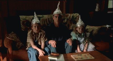 Tin Foil GIF - Foil Tin - Discover & Share GIFs Les Goonies, Tin Foil Hat, Mood Tone, Shutter Island, Korat, Bill Murray, Goonies, Christopher Nolan, Joaquin Phoenix