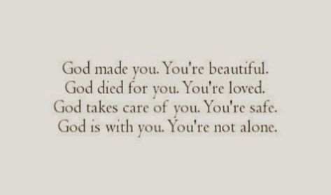 God Made Me Beautiful, God Made You Perfect, God Is With You, God Loves You Quotes, Christian Poetry, I Love You Words, I Love God, Wellness Board, Macbook Wallpapers