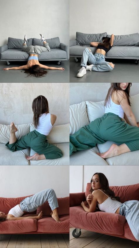 Posing On A Couch, Budiour Photography Poses Couch, Diy Boudiour Photoshoot Polaroid Selfie, Scandalous Poses, Diy Boudiour Photoshoot Phone Bed Ideas, Budoir Diy Poses Mirror, Polaroid Bouidor Photography, Diy Boudiour Photoshoot Couch, Bodouir Selfies Posing Ideas