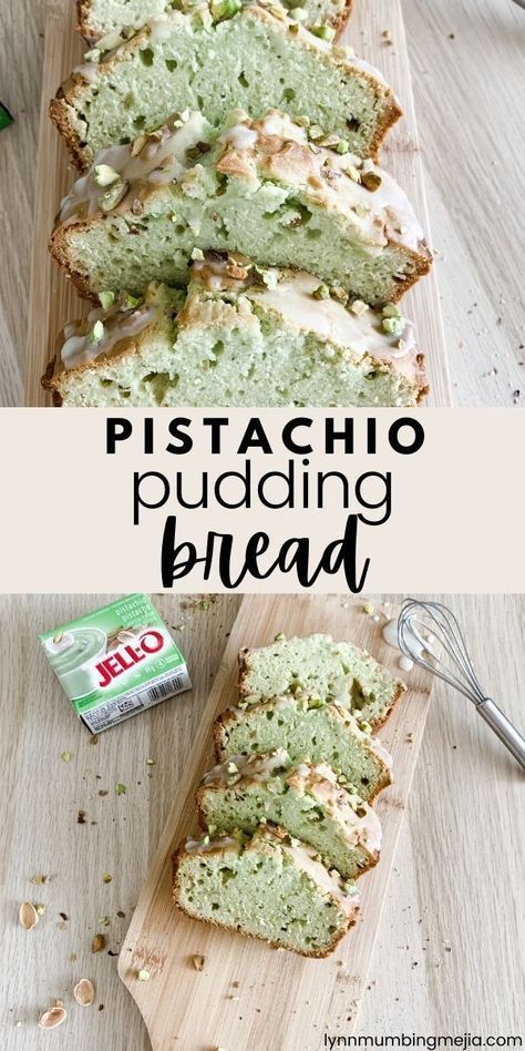 Pistachio Pudding Bread, Lauracore Aesthetic, Pistachio Bread Recipe, Pudding Bread, Pistachio Bread, Mini Loaves, Pistachio Recipes, Cake Loaf, Pistachio Pudding