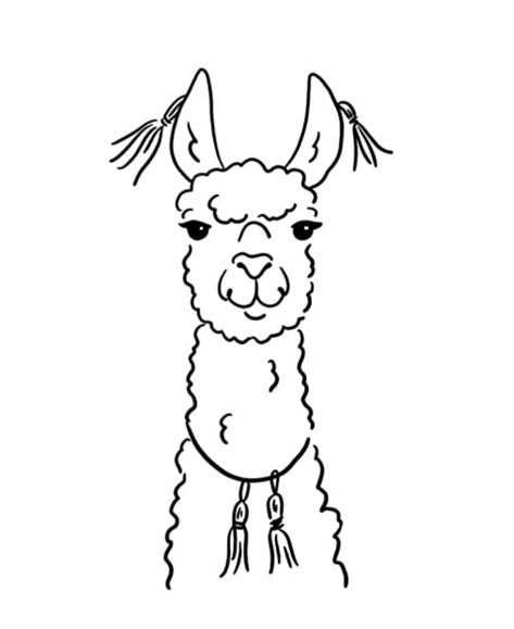 Alpaca Drawing Easy, Llama Doodle, Alpaca Tattoo, Llama Sketch, Flashes Tattoo, Llama Tattoo, Alpaca Drawing, Llama Drawing, Llama Alpaca