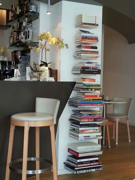 Book Corner Ideas, Books On The Wall, Room Full Of Books, Book Corner Ideas Bedroom, Bookshelf Designs, Bedroom Bookshelves, Bookshelves In Bedroom, Deco Studio, Apartment Decor Inspiration