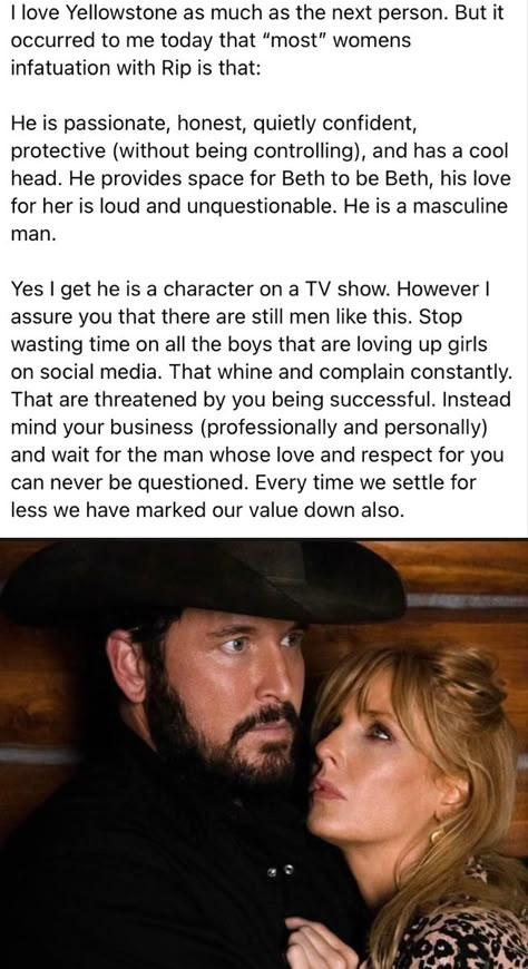 Rip Yellowstone Quotes, Rip And Beth Yellowstone Quotes, Yellowstone Quotes, Beth Dutton Style, Yellowstone Tv Series, Yellowstone Beth, Rip Wheeler, Thought Pictures, Yellowstone Series