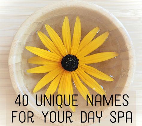 40 Unique Spa Names for Your Day Spa Spa Names, Hair Salon Names, Beauty Salon Names, Dreams Spa, Skin Care Business, Salon Names, Spa Business, Best Spa, Healthy Work Snacks