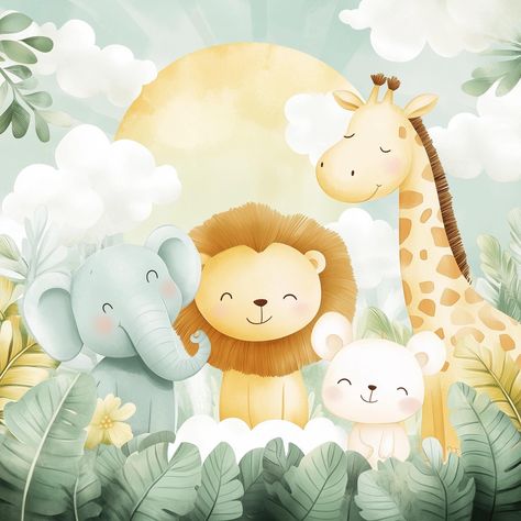 Brighten up your nursery or playroom with this delightful safari animal wall art! Featuring an adorable lion, elephant, giraffe, and bear, this digital download brings a whimsical jungle theme to your child's room. Instantly downloadable, this artwork is perfect for adding a playful touch to your baby's room or gifting to new parents. 🦁🌿 *Instant digital download - no waiting, print and decorate your space right away! *High-resolution image for sharp, vibrant prints in various sizes. *Ideal fo Safari Animal Nursery, Animal Nursery Wall Art, Safari Animal Wall Art, Safari Animals Nursery, Animal Wall Art Nursery, Playroom Art, Cute Lion, Bedroom Playroom, Baby Lion