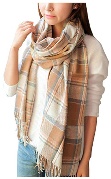 Thick Scarf, Plaid Shawl, Long Shawl, Winter Scarves, Small Scarf, Tartan Scarf, Plaid Blanket Scarf, Scarf Women Fashion, Oversized Scarf