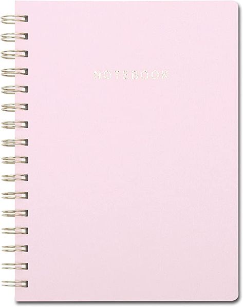 AmazonSmile: TSFPapier Spiral Notebook, College Ruled Paper，Soft Cover Business Journal with Big Pocket, Widen 8.5" x 6.34", Wirebound Memo Notepads, 160 Pages, for Work and School Supplies, Pink : Everything Else College Ruled Paper, Pink Everything, Cute Stationary School Supplies, Pink Notebook, Memo Notepad, Spiral Notebook Covers, Ruled Paper, Ruled Notebook, School Notebooks