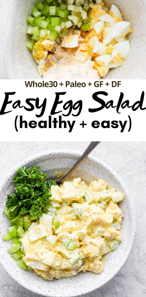 Paleo Egg Salad, Creative Egg Recipes, Boiled Egg Salad, Egg Salad Recipe Easy, Egg Salad Recipe Healthy, Classic Egg Salad Recipe, Boiled Egg Recipes, Healthy Egg Salad, Best Egg Salad Recipe