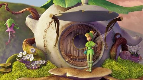 Tinkerbell Movies, Disney Fairies Pixie Hollow, Lost Treasure, Fairy House Crafts, Tinkerbell And Friends, Tinkerbell Disney, Tinkerbell Fairies, Pixie Hollow, Film Disney