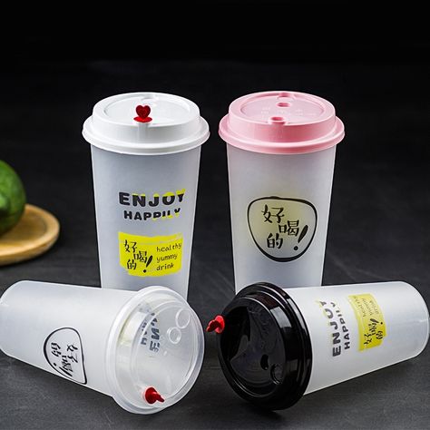 Customized 24 oz 700ml plastic PP cups bubble milk tea cups with lids for cold and hot drinks iml in mould label cups https://m.alibaba.com/product/62015276327/Customized-24-oz-700ml--plastic.html?__sceneInfo={"cacheTime":"1800000","type":"appDetailShare"} Milk Boba Tea, Plastic Cups Design, Plastic Cups With Lids, Custom Plastic Cups, Bubble Tea Cup, Smoothie Cups, Cups For Coffee, Tea Cup With Lid, Cups With Lids