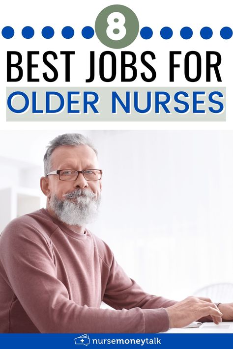 Are you an older nurse who is looking for a job? Here are 8 of the best jobs for older or aging nurses. #nursejobs #nursecareers Nursing Jobs From Home, Remote Nursing Jobs, Nurse Paralegal, Nurse Consultant, Triage Nursing, Nurse Career, Nurse Money, Nurse Notes, Retirement Activities