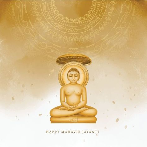 Vedic Scriptures, Lord Mahavir, Happy Mahavir Jayanti, Mahavir Jayanti, Cotton Short Tops, Add Photo, Lord Hanuman, Cool Pictures Of Nature, Water Purifier