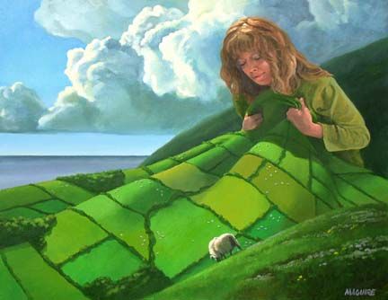 Brigid's Cloak - Art Prints of Ireland Irish Goddess, Pagan Holidays, St Bridget, Pagan Magic, William Butler Yeats, St Brigid, Celtic Mythology, Irish Art, Irish Celtic