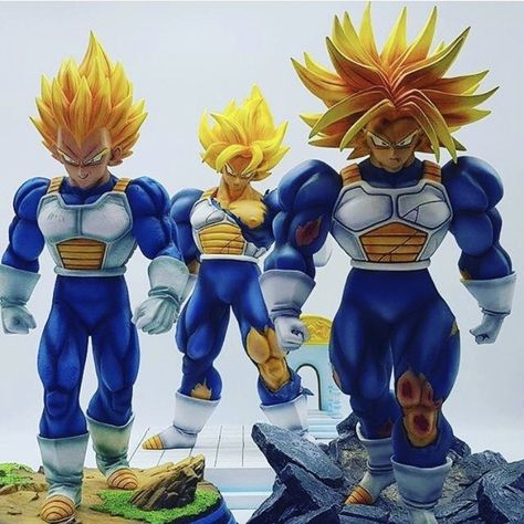 3,132 Likes, 25 Comments - Dragon Ball Z (@majinbuu_ultimate) on Instagram: “Saiyan Pride. They used to look so aggressive and menacing. Too badass” Dbz Figures, Superhero Toys, Hacker Wallpaper, Dbz Art, Resin Statue, Z Arts, Anime Figurines, Dragon Ball Goku, Custom Action Figures