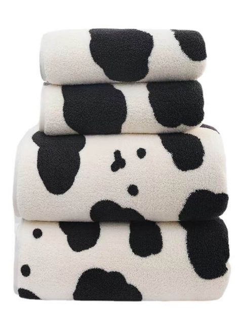 Microfiber Bath Towels, Patterned Bath Towels, Shower Towel, Towel Pattern, Bath Sheets, Cow Pattern, Face Towel, Linen Set, Soft Towels