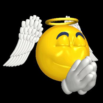 Angel Emoticon, Praying Emoji, Excited Gif, Mixed Pictures, Emoji Gifts, Images Emoji, Emoticons Emojis, Emoji Symbols, Funny Emoji Faces