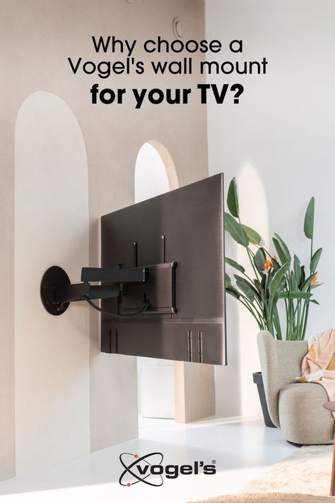 Vogel's TV wall mounts stand out for their durability, flexibility, and sleek design, ensuring a secure and stylish display for any TV. Whether you're after full motion, tilting, or fixed options, Vogel's offers a mount to enhance your viewing experience and complement your home decor. Discover the perfect Vogel's mount for your setup. #VogelsMount #TVSetup #HomeDesign #SecureMounting Mounted Tv Wall, Tv Set Up, Tv Wall Mounts, Tv Mounts, Tv Mount, Wall Mounts, Wall Mounted Tv, Mounted Tv, Sound Bar