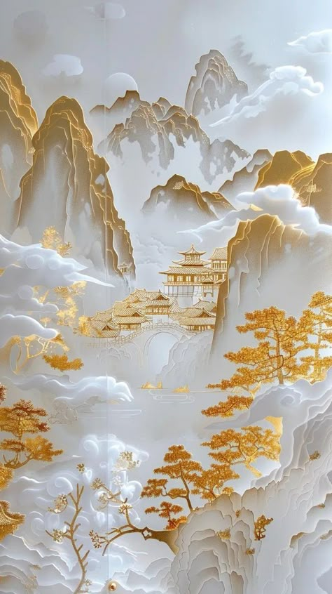 Chinese Wallpaper Backgrounds, Chinese Art Aesthetic, Chinese Art Wallpaper, Goddess Background, Mythical Aesthetic, China Wallpaper, Chinese Background, Chinese Wallpaper, Chinese Aesthetic