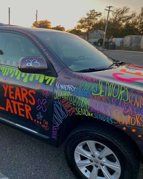 Grad Car Decor, Prom Car, Senior Year Planning, Elementary Graduation, Senior Year Things, Senior Year Fun, After High School, Car Deco, Last Ride