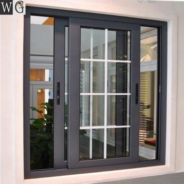 Theftproof Simple Iron Windows Grills House Aluminum Sliding Window Jendela Vintage, Latest Window Designs, Aluminum Windows Design, Sliding Window Design, Modern Window Design, Modern Window Grill, Minimalist Window, Window Glass Design, Window Grill Design Modern