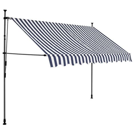 VidaXL Polyester Retractable Standard Patio Awning | Wayfair Door Awnings, Gazebo Pergola, Window Awnings, Retractable Awning, Patio Awning, Canopy Outdoor, Sun Shade, Lampe Led, The Window