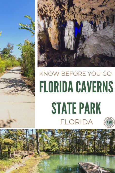 What You Need To Know For An Epic Day Trip To Florida Caverns State Park Florida Caverns, Florida Caverns State Park, Trip To Florida, Underground Caves, Florida State Parks, Cave Tours, Blue Hole, Visit Florida, Military Spouse