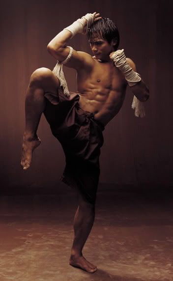 Pose. Full body. Male. Muay Thai is referred to as the "Art of Eight Limbs". Here's action star Tony Jaa. Pose Reference, Karate, Male Poses, Male Pose Reference, Pose, Bruce Lee, Martial, Poses, Fighting Poses