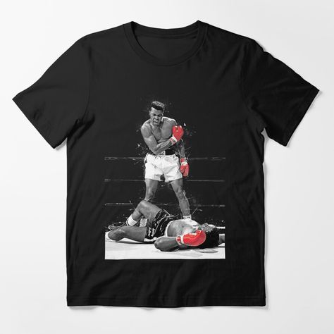 Slim fit and lightweight soft jersey t-shirt with double-needle hems for durability. Solid colors are 100% cotton, heather colors are cotton blend. Range of colors available, with the option to print on front or back. Sizes from S-3XL, suitable for men and women. Muhammad Ali boxing legend Ali Boxing, Muhammad Ali Boxing, Boxing T Shirts, Muhammad Ali, Jersey T Shirt, Boxing, Tshirt Print, Solid Colors, Cotton Blend