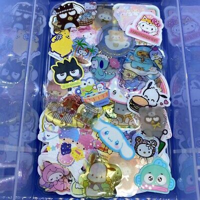 Kawaii Sanrio Sticker Flakes 30 Pieces Lot | eBay Stationery Obsession, Cute School Stationary, Crystal Garden, Kawaii Sanrio, Computer Sticker, Stationary School, Hello Kitty Collection, Kawaii Stationery, Cute Plush