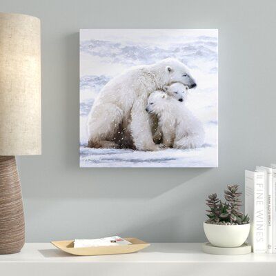 Bear Nursery Theme, Polar Bear Nursery, Polar Bear Cubs, Family Canvas, Bear Cubs, Polar Bears, Printed Canvas, Art Themes, Artist Canvas