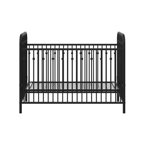 Little Seeds Monarch Hill Ivy Crib & Reviews | Wayfair Black Metal Crib, Crib Safety, Metal Crib, Metal Baby, Vintage Nursery Decor, White Crib, National Wildlife Federation, Nursery Modern, Toddler Mattress