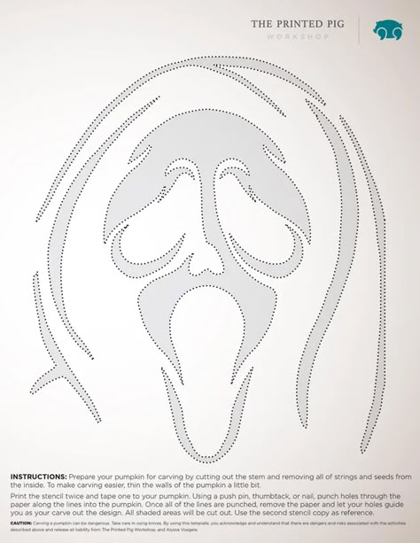 Scream Pumpkin Template, Easy Ghostface Pumpkin Carving, Ghost Face Jack O Lantern, Ghost Busters Pumpkin Stencil, Ghostface Jack O Lantern, Ghostface Pumpkin Stencil, Chucky Pumpkin Stencil, Horror Movie Pumpkin Stencil, Pumpkin Carving Scream Face