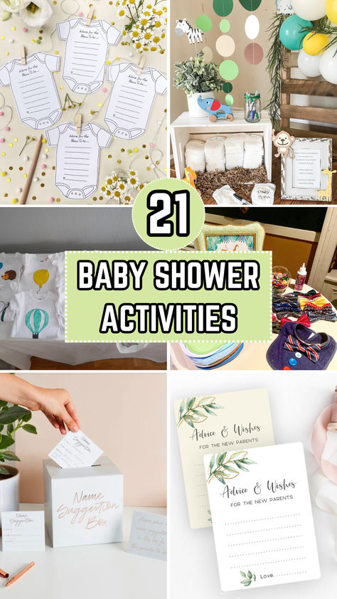 Baby Shower Activities Baby Shower Ideas Activities, Baby Shower Memory Game, Sentimental Baby Shower Activities, Non Game Baby Shower Activities, Simple Baby Shower Activities, Boy Baby Shower Activities, Fun Baby Shower Activities, Small Baby Shower Games, Sentimental Baby Shower Ideas