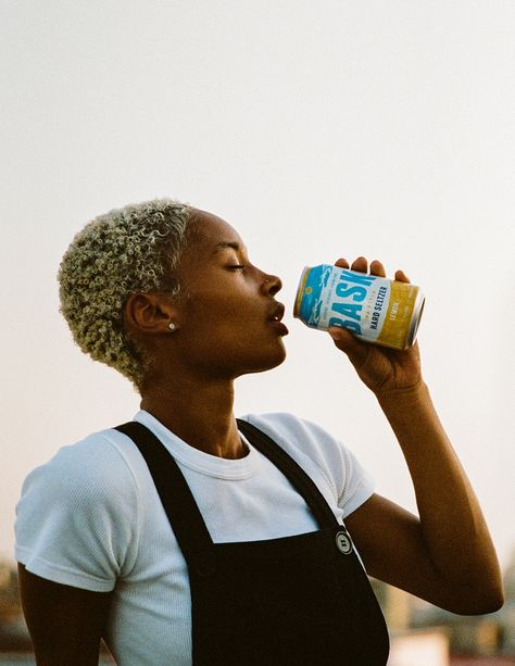 Bask Seltzer - Ethan Gulley | Los Angeles Photographer Drinking Soda Pose, Beer Photoshoot Ideas, Beverage Campaign, Drinking Photoshoot, Soda Photoshoot, Drink Photoshoot, Beverage Photography Ideas, Fuze Tea, People Drinking